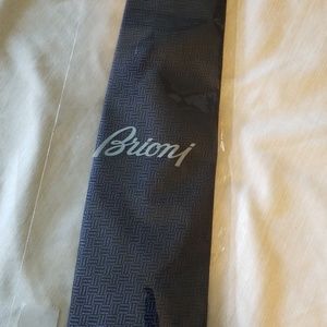 BRIONI navy blue tie